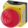 Siemens Avarinio stabdymo mygtukas, kupolinės formos, raudonas, korpuse, 1NC, 1NO, atspindintis, patraukiant, plastikinis, SIRIUS ACT 3SU1801-2NG00-2AA2