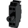 Siemens Led bloko 24V AC/DC mėlyna jungtis. spyruoklinis, skirtas montuoti į 3SU1401-2BB50-3AA0 korpusą