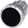 Siemens 22 mm juodas mygtukas su metaline grįžtimi Sirius ACT (3SU1050- 0AB10- 0AA0)