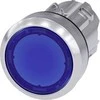 Siemens Button drive 22mm freza su apšvietimu su savaime grįžtančiu metalu IP69k Sirius ACT (3SU1051-0AB50-0AA0)