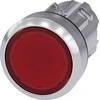 Siemens Raudonas 22 mm mygtukas su apšvietimu IP69k Sirius ACT (3SU1051-0AB20-0AA0)