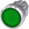 Siemens 22mm žalias mygtukas su vidinio metalo IP69k Sirius ACT (3SU1051-0AB40-0AA0)
