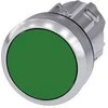 Siemens 22mm žalias mygtukas su metaline grįžtimi Sirius ACT (3SU1050- 0AB40- 0AA0)