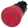 Siemens Grybo spalvos mygtukinis jungiklis, raudonas, IP69k (3SU1001-1HB20-0AA0)