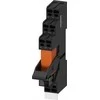 Siemens LZS:RT4D4L24 Pilna relė RT serija 2P 24V DC su loginio atskyrimo raudono LED modulio jungtimi. spyruoklė LZS:RT4D4L24