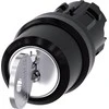 Siemens Ronis raktinis jungiklis 22mm apvali plastikinė spyna Nr.455 su 2 rakteliais 3 poz.3SU1000-4CL11-0AA0