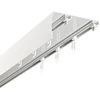 Siemens Lubinis bėgis su danga, platus, atstumas tarp takelių 102 MM, slankikliai su pakabukais, 250 CM, aliuminis, baltas, dvigubas, Kowalski