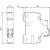 Siemens 5SY4106-6 Grandinės pertraukiklis 1P B 6A 10kA 230V SENTRON 5SY4106-6