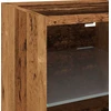 TV staliukas Sieninės TV spintelės su LED, 2vnt., medienos, 30x28,5x30cm