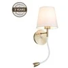 Sieninis šviestuvas Kinkiet Domoletti WALL LAMP RAMZI 18237-AB 60W E27 3W LED