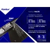 Sieninis šviestuvas Kanlux LED linijinis fasadinis šviestuvas YALTE D 09 8W NW-B 350lm 4000K neutrali spalva IP54 reguliuojamas kampas 330 laipsnių juodas 38894