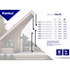 Sieninis šviestuvas Kanlux LED linijinis fasadinis šviestuvas YALTE D 09 8W NW-B 350lm 4000K neutrali spalva IP54 reguliuojamas kampas 330 laipsnių juodas 38894