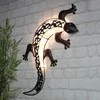 Sieninis šviestuvas HI Saulės energija įkraunamas sieninis sodo LED šviestuvas-driežas