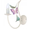 Sieninis šviestuvas Kinkiet Kinkiet Luminex Summer 6283 lampa ścienna 1x60W E14 kreminė / žalia
