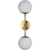 Sieninis šviestuvas Kinkiet Light Prestige Auksinis kinkiet DORADO LP-002/2W L Light Prestige szklane kule molecular