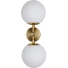 Sieninis šviestuvas Kinkiet Light Prestige Auksinis kinkiet DORADO LP-002/2W Light Prestige szklane kule molecular
