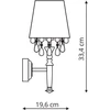 Sieninis šviestuvas Kinkiet Light Prestige Kinkiet Vigo juoda (LP-0412/1W BK) - Light Prestige