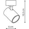 Sieninis šviestuvas Light Prestige Reflektor Snow 1 spot baltas (LP-731/1W WH) - Light Prestige