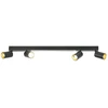 Sieninis šviestuvas Kinkiet Light Prestige Reflektor Spot Perugia Juodas LP-0703/4C