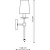 Sieninis šviestuvas Kinkiet Light Prestige Casoli kinkiet patyna LP-2118/1W patyna