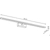Sieninis šviestuvas Kinkiet Light Prestige Isla kinkiet balta XXL su IP44 GS-LWB-32W WH