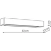 Sieninis šviestuvas Kinkiet Light Prestige Łazienkowy LED IBROS Juodas 9 W CCT GS-LWA-9W