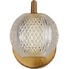 Sieninis šviestuvas Kinkiet Light Prestige Light Prestige Diamond LP-2202/1W GD kinkiet lampa ścienna modern kula ball 1x5W LED 3000/4000/6000K CCT auksinė/transparentny