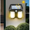 Sieninis šviestuvas LTC Lampa sieninė saulės energijos LED COB 10W 1200lm, judesio jutiklis, nuo sutemų, akumuliatorius 1800mAh IP54 (ABS)