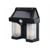 Sieninis šviestuvas LTC Lampa sieninė saulės energijos LED COB 10W 1200lm, judesio jutiklis, nuo sutemų, akumuliatorius 1800mAh IP54 (ABS)