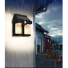 Sieninis šviestuvas LTC Lampa sieninė saulės energijos LED COB 10W 1200lm, judesio jutiklis, nuo sutemų, akumuliatorius 1800mAh IP54 (ABS)