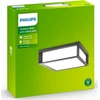 Philips „SKIES“ antracito spalvos lubinis ir sieninis šviestuvas 2x E27/ 42W IP44, aliuminio/plastiko