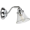 Sieninis šviestuvas Kinkiet Rabalux Szklana lampa ścienna Antoine industrial kinkiet do łazienki chrom