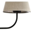 Sieninis šviestuvas Kinkiet TK Lighting Klasyczny kinkiet do sypilani Chicago 4186 TK Lighting lniany abażur juoda