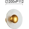 VEN 8,6W LED sieninis šviestuvas GLAMOUR, skaidrus/aukso sp., 2800K, 4241100