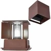 Led Line Lite Sieninis lauko šviestuvas CUBE G9 IP65, reguliuojamo švietimo kampo, corten spalvos