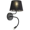 Sieninis šviestuvas MAJA Juodas 10081 TK Lighting skaitymo lempa