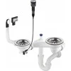 Sifonas granitinėms plautuvėms Deante Space-Saver ZXY_9983, Steel