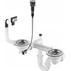 Sifonas granitinėms plautuvėms Deante Space-Saver ZXY_9983, Steel