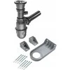 Sifonas plieninei ūkinei plautuvei Deante, ZXY_9965, Steel
