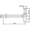 Sifonas KFA butelis 5 / 4 "DN32 chromas (600- 002- 0)