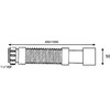 McAlpine sifonas Montavimo jungtis harmonika 3/2'' 1000mm (FLX-HC27)