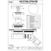 Sifonas McAlpine Pastlokinis sifonas su 90mm chromo dangteliu (HC2730LCPN-PB)