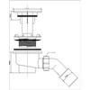 Sifonas McAlpine Pastlokinis sifonas su 90mm chromo dangteliu (HC27-CPN-PB)