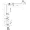 Sifonas McAlpine sifonas, kuriuo nusodinama balta HC13SPS- X32PF