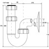 McAlpine vamzdinis sifonas 5/4'' DN32 baltas (HC4PF-32)