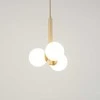 Pakabinamas šviestuvas Lampa wisząca Sigma Sigma Perla 33605 lampa wisząca zwis balta kule ball 3x12W G9 balta/smėlio sp.