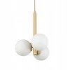 Pakabinamas šviestuvas Lampa wisząca Sigma Sigma Perla 33605 lampa wisząca zwis balta kule ball 3x12W G9 balta/smėlio sp.