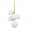 Pakabinamas šviestuvas Lampa wisząca Sigma Perla 33607 lampa wisząca zwis balta kule ball 5x12W G9 balta/smėlio sp.