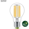 Signify Philips Classic LED lempa su 60W, E27 lizdu, skaidri, šiltai balta (2700K)