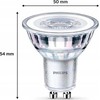 Signify Philips LED classic Lampa 50W GU10 Ciepła biel 355lm Sidabrinė 3er P